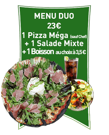 Pizza cho' Menu Duo Golfejuan Vallauris